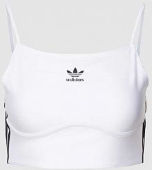 Biustonosz sportowy z paskami z logo adidas Originals biały EAN 3 S BRA TOP WHIT