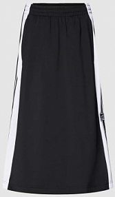 Spódnica midi z paskami w kontrastowym kolorze model ADIBREAK adidas Originals czarna EAN IU2527