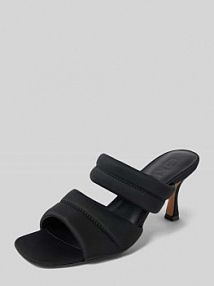 Klapki z ozdobnym szwem model ALYSSSA Only czarne EAN DOUBLE STRAP HEE
