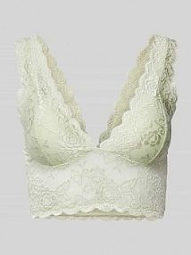 Biustonosz typu bralette z obszyciem z koronki model CHLOE Only turkusowy EAN 15107599