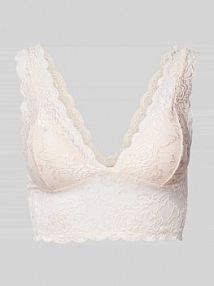 Biustonosz typu bralette z obszyciem z koronki model CHLOE Only różowy EAN 15107599