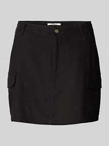 Spódnica mini z mieszanki lnu i wiskozy model MALFY Only czarna EAN 15310982