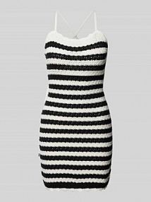 Sukienka z dzianiny w paski Tommy Jeans czarna EAN DW0DW17951