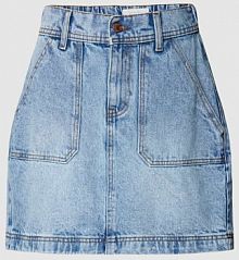 Spódnica jeansowa z nakładanymi kieszeniami model REGINA Noisy May niebieska EAN 27029237