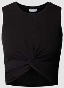 Top krótki z wiązanym detalem model TWIGGI Noisy May czarny damski EAN 27007593