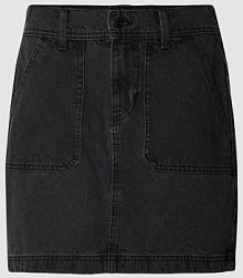 Spódnica jeansowa z wpuszczanymi kieszeniami model REGINA Noisy May czarna EAN 27029242