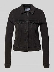 Kurtka jeansowa z kieszeniami na piersi model DEBRA Noisy May czarna damska EAN 27001866