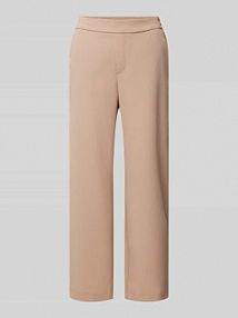Spodnie materiałowe ze skróconą nogawką model Chiara MAC brązowe damskie EAN 231217300