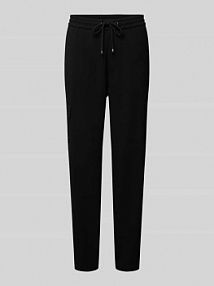 Spodnie cargo o kroju regular fit z elastycznym pasem model Easy Cool MAC czarne damskie EAN 231274400