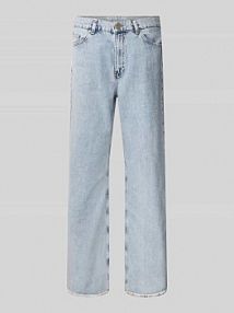 Jeansy z szeroką nogawką i frędzlami Sixth June niebieskie damskie EAN 33734-PACK8