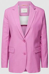 Żakiet z kieszeniami z wypustkami LANIUS różowy EAN BLZ Cotton Linen