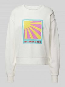 Bluza z nadrukiem z napisem i motywem LANIUS biała damska EAN SWT ON Cheastpri