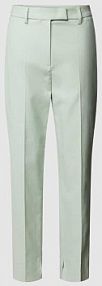 Spodnie do garnituru o kroju regular fit z zakładkami w pasie LUISA CERANO turkusowe damskie EAN 698656 3585