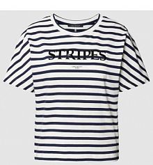 T-shirt z nadrukiem ze sloganem LUISA CERANO biały damski EAN 398120 7800