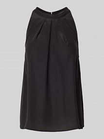 Top bluzkowy w jednolitym kolorze LUISA CERANO czarny damski EAN 298459 3597