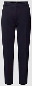 Spodnie materiałowe o kroju regular fit o skróconym kroju model STYLE.MARON BRAX granatowe damskie EAN 70-5650 09244920