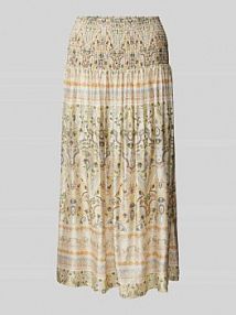 Spódnica midi z marszczonym detalem model Ivys MOS MOSH EAN RO PRINT STRIPES