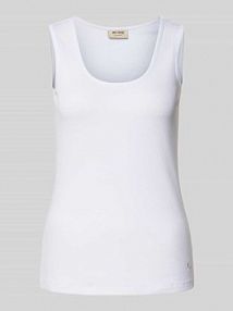 Top z efektem prążkowania model Lani MOS MOSH biały damski EAN 163590