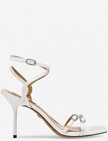 Sandały na obcasie Nine West białe ZL23014CC