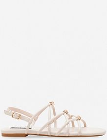 Sandały na obcasie Nine West białe 123AL1737