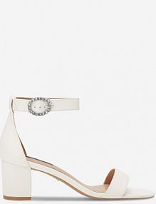 Sandały na obcasie Nine West białe WFA2641-1