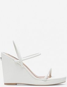 Sandały na obcasie Nine West białe WFA2624-1