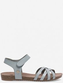 Sandały na obcasie mustang turkusowe 1307-811