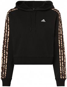 Sweter z kapturem Kobiety Bawełna czarny jednolity XS adidas Sportswear damski