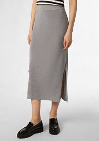 Spódnica  Kobiety wiskoza srebrna jednolity XS IPURI