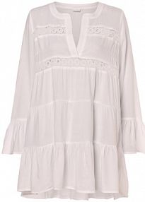 Sukienka plażowa Kobiety wiskoza biała jednolity 36/38 Lascana