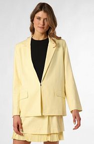 Marynarka  z zawartością lnu Kobiety len żółty jednolity 40 IPURI