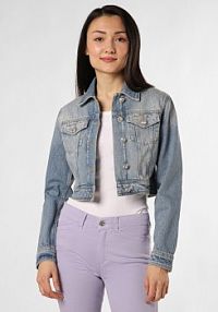 Kurtka dżinsowa Kobiety Bawełna niebieska w paski XS Liu Jo Collection damska