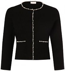 Kardigan  Kobiety drobna dzianina czarny jednolity S Liu Jo Collection