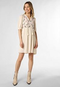Sukienka  Kobiety wiskoza beżowa/biała jednolity XS Aygill's
