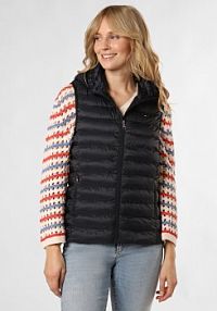 Pikowana kamizelka Kobiety Sztuczne włókno niebieska jednolity XXL Tommy Hilfiger damska