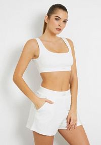 Biustonosz active z logo  beżowy Guess