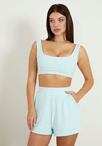 Biustonosz active z logo  niebieski Guess