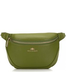 Saszetka nerka Wittchen zielona damska 98-3E-620-Z