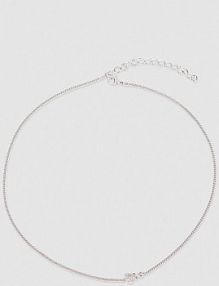 Naszyjnik z kryształkami srebrny PATRIZIA PEPE
