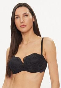 Biustonosz Selmark czarny Push-up