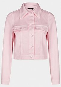 Kurtka przejściowa Marc Aurel różowa damska Jeansowa