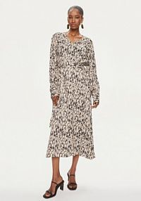 Sukienka Karen by Simonsen beżowa Koszulowa