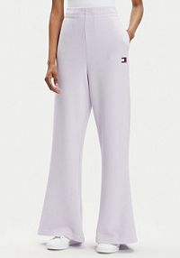 Spodnie dresowe Tommy Jeans fioletowe damskie 