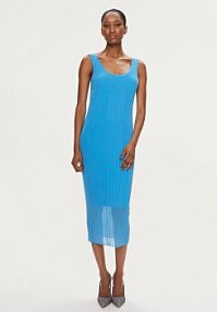 Sukienka codzienna PINKO niebieska Dune 103540 A1ND  Slim Fit