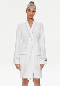 Szlafrok DKNY biały damski 