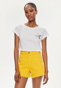 T-shirt Sisley biały damski 