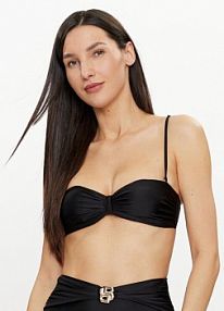 Strój kąpielowy BOSS czarny Góra od bikini