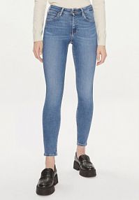 Jeansy Lee niebieskie damskie 