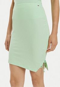 Spódnica mini Tommy Jeans zielona 