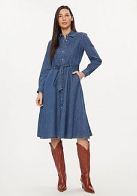 Sukienka jeansowa United Colors Of Benetton niebieska 